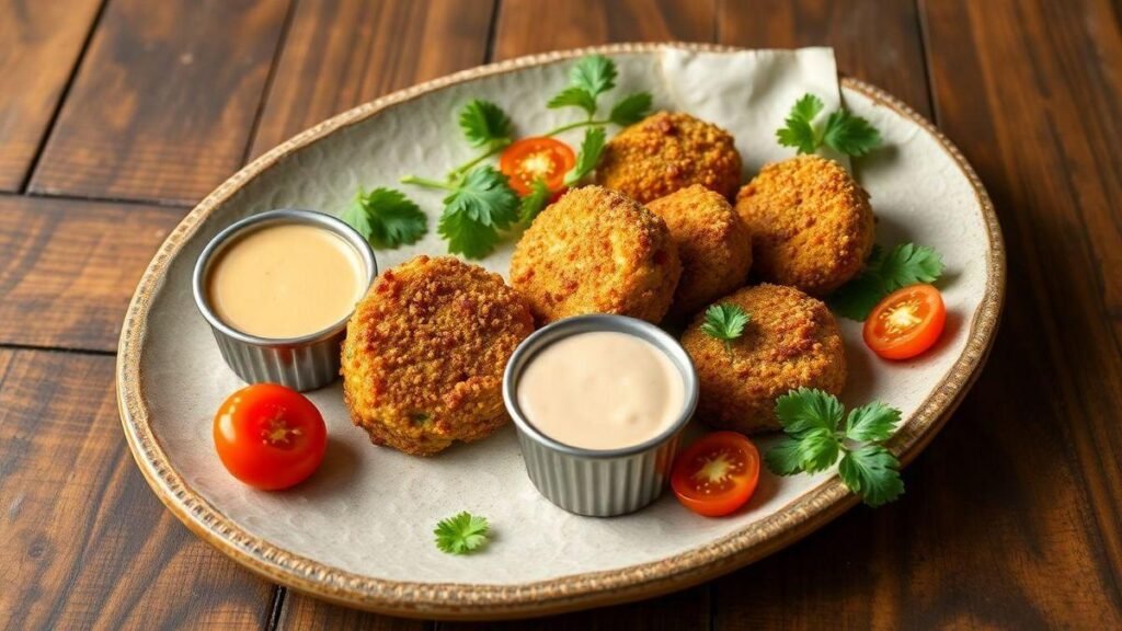 falafel-crocante-com-molho-tahini-pronto-em-menos-de--minutos-e-sem-cozinhar