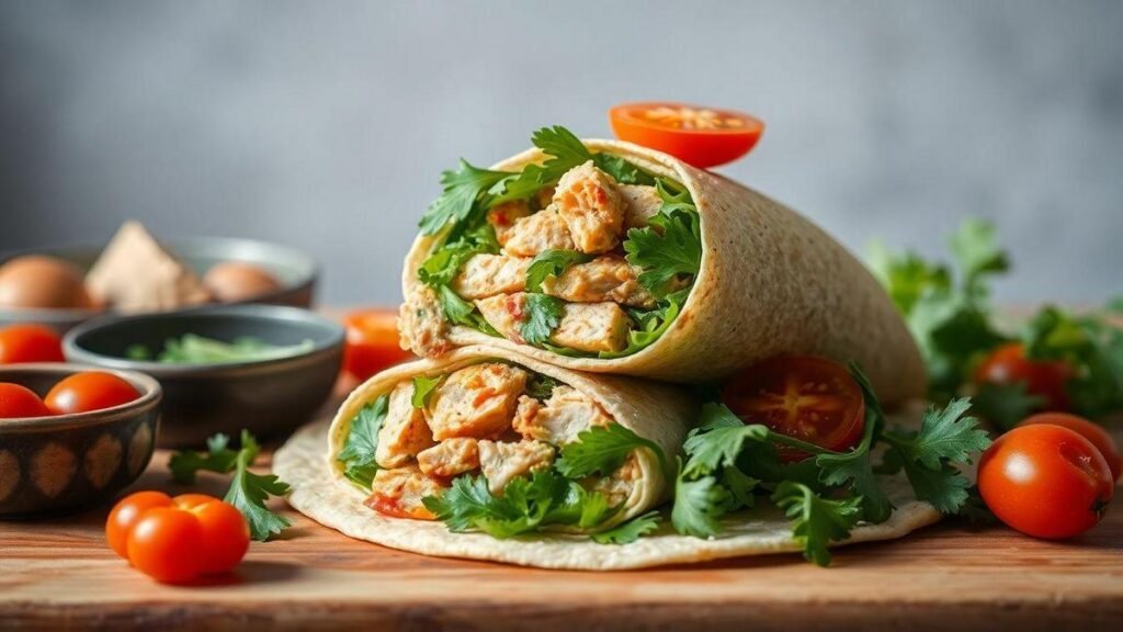 wrap-integral-de-frango-e-abacate-sabor-irresistivel-em-uma-receita-rapida-com-apenas--ingredientes